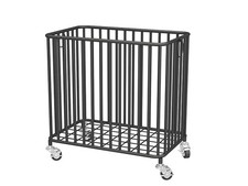 Easyars Rolling Laundry Hamper Wheelslarge-Size Metal Laundry Basket