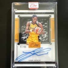 LISA LESLIE 2025-26 PANINI ONE AND ONE WNBA  FIRST TEAM  SPARKS AUTO /99
