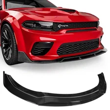 Front Bumper Lip Splitter Kit For 20-23 Dodge Charger SRT Hellcat Scat Widebody