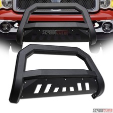 For 02-09 Dodge Ram 1500 Matte Blk Avt Series Bull Bar Bumper Grill Grille Guard