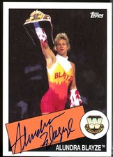 Alundra Blayze Card 2015 Topps Heritage WWE Autographs #NNO 