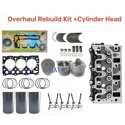 3LD1 Overhaul Rebuild Kit+Cylinder Head Assembly for Isuzu Diesel Engine Repair