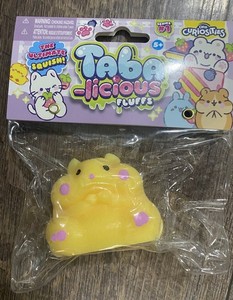 ORB Taba-Licious Pluffs Yellow Cat Squishy Fuzzy Taba Toy Series 1 New