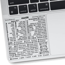 Synerlogic Mac OS Shortcuts Sticker Keyboard Stickers for Macos Laminated Vi