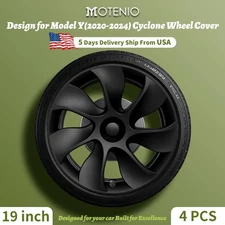 Wheel Covers Design for Model Y (2020-2024) 19 inch Hubcaps 4PCS Cyclone Hubcaps