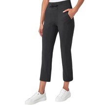 NEW Mondetta Women's S High-Rise Black Capri Pants With Drawcord  Side Pockets