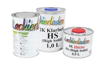 Autolack 2,5 Liter Set HS Audi LY3H,H1 Laserrot Wunschfarbe Klarlack Härter spri