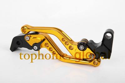 For KAWASAKI ZX10R 2006-2015 Short Clutch Brake Levers Gold CNC