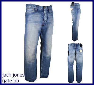 Mens Jack Jones Flared Footcut Low Waist Denim Jeans w33 w34 46 48