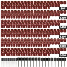 384pcs Sanding Bands Rotary Polish Tools Kit Sandpaper with Sand Drum for Dremel