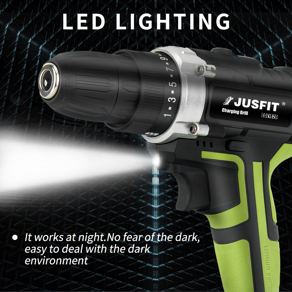 21V Cordless Drill Electric Screwdriver Impact Driver Combi Drills 2