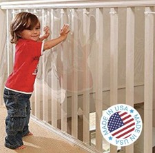 Kidkusion Indoor/Outdoor Banister Guard Clear 15'