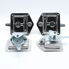 4 Pack T-handle Tool Box Lock Latch Handle Truck Trailer Stainless Steel+8 Key