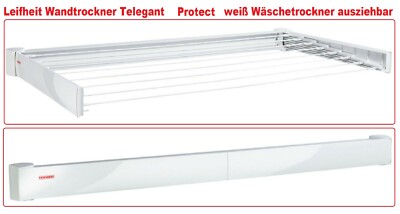 Leifheit Wandtrockner Telegant 72 / 81 Protect weiß Wäschetrockner ausziehbar