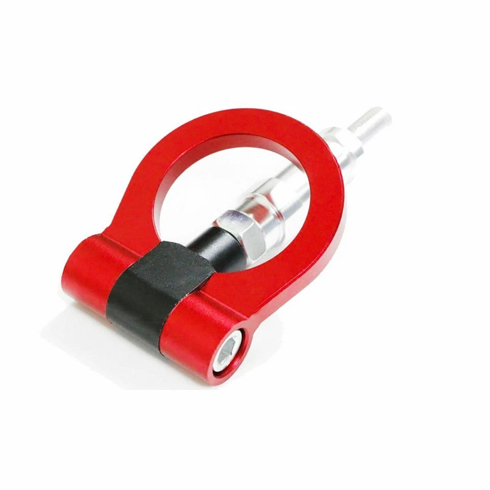 Red Track Racing Style Aluminum Tow Hook For BMW F30 F35 F10 3 4 5 Series - Image 4 of 4