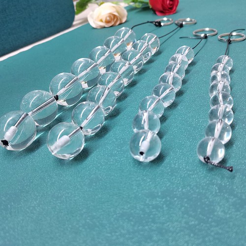 Glass Dildo Beads Anal Butt Plug G-Spot Clit Stimulate Prostate Massager Sex Toy - Picture 56 of 61