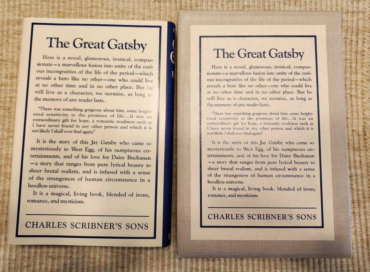 THE GREAT GATSBY F. Scott Fitzgerald FIRST EDITION LIBRARY