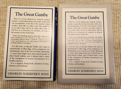 THE GREAT GATSBY F. Scott Fitzgerald FIRST EDITION LIBRARY