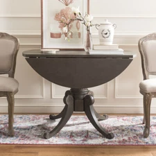 SAFAVIEH Forest Drop Leaf Dining Table | Grey Wash |