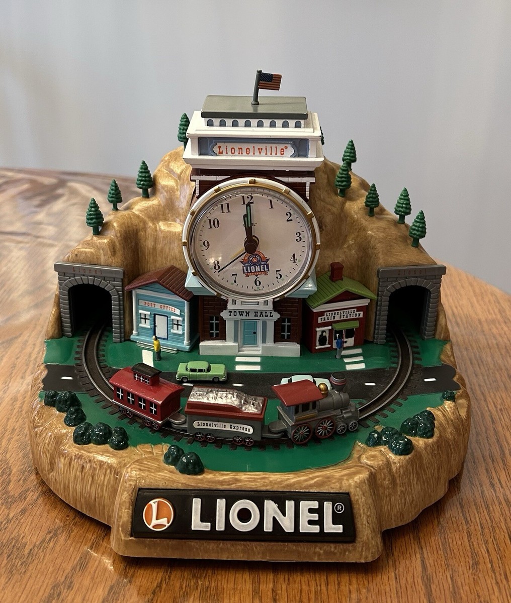 『レア』LIONEL TRAINS 100th ALARM CLOCK Lionel 100th Anniversary Train Station Animated Alarm Clock