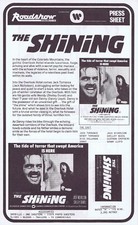 THE SHINING Original Australian Movie Press Sheet Jack Nicholson Stanley Kubrick