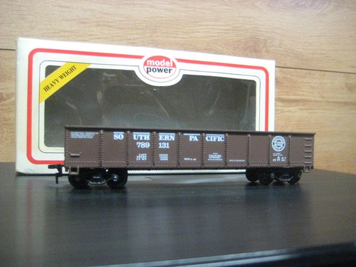 HO MODEL POWER 40' GONDOLA SOUTHERN PACIFIC BROWN W/ WHITE LTRS # 8501 - Picture 3 of 3