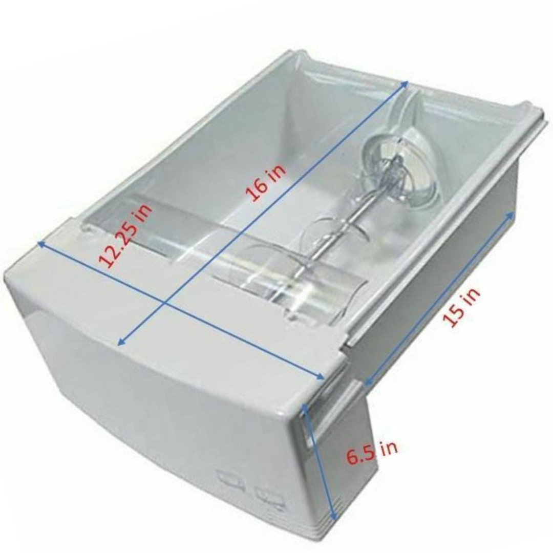 Refrigerator Ice Bucket & Auger Assembly for GE WR17X23255 AP5968411 PS11701246