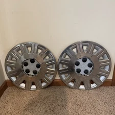 👉 Set of (2) 2003-2008 Ford Crown Victoria Police Hubcap 16" Cover Chrome