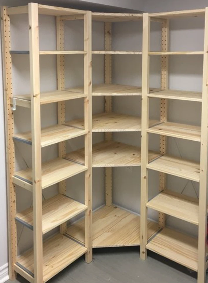 IKEA IVAR ONE Wood Corner Shelf - 22x22 for 12" LAST CHANCE NEW - Image 3 of 3