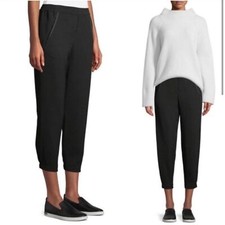 Vince Black Tuxedo Tapered Pull-On Pants Trousers Women's Size S/M Comfortable