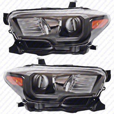 For 2016 2021 Toyota Tacoma Halogen LED DRL Headlight Assembly