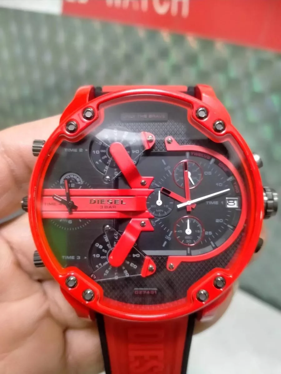 Diesel 3 bar 2025 watch red