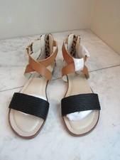 NIB Life Stride Soft System Riley Brown/Black Leopard Ankle Strap Women Shoe 6 M