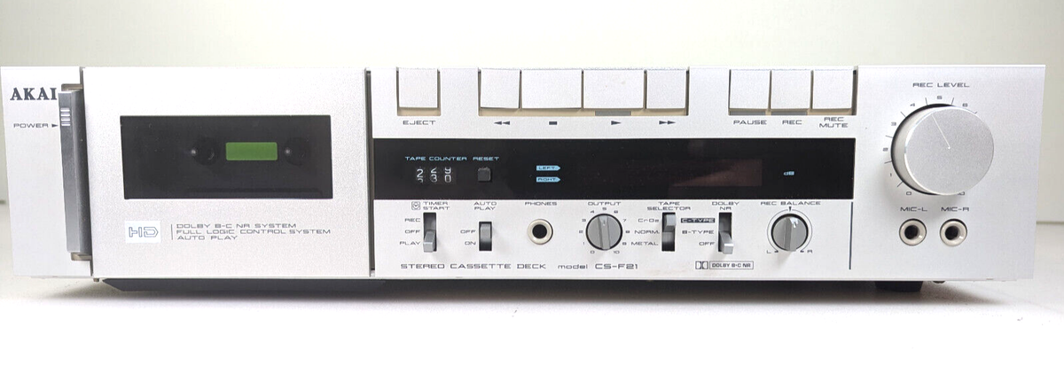 AKAI CS-F 21 Stereo Cassette Tape Deck (1982-1983) | eBay