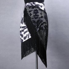 Latin Salsa Rumba Samba Tango Cha Cha Fringes Ballroom Dance Show Practice Skirt