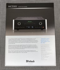 MCINTOSH MCD301 LETTORE SACD/CD PAGINA INFORMAZIONI ORIGINALE J0732