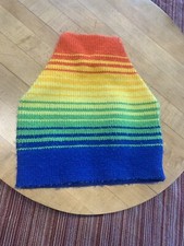 Vtg Wigwam Beanie Toque Ski Cap Hat Adult One Size Rainbow Winter Toboggan