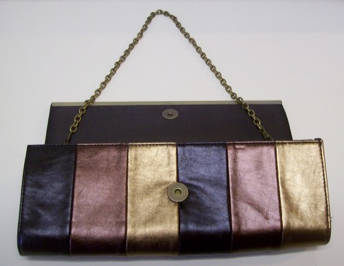 Maurices Multi Color Metallic Shoulder Bag Handbag Clutch Purse - Picture 5 of 11