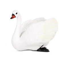White Goose Duck Toy Action Figure Small Animal Figurine Doll Gift for Kids