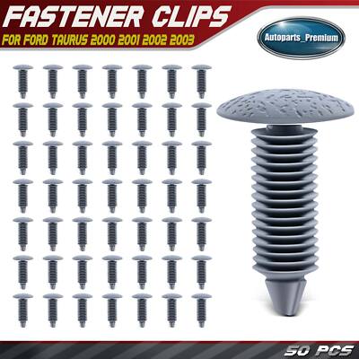 50x 7.1mm Nylon Trim Panel Retainer Molding Fastener Single Head for Ford Taurus