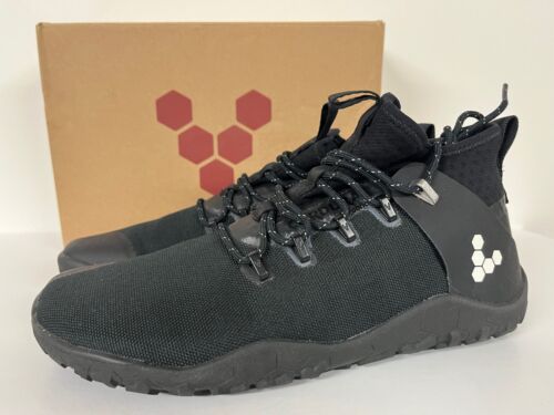 VivoBarefoot Magna Trail FG CORDURA FABRIC Black Hiking Boot Minimalist Barefoot - Picture 4 of 17