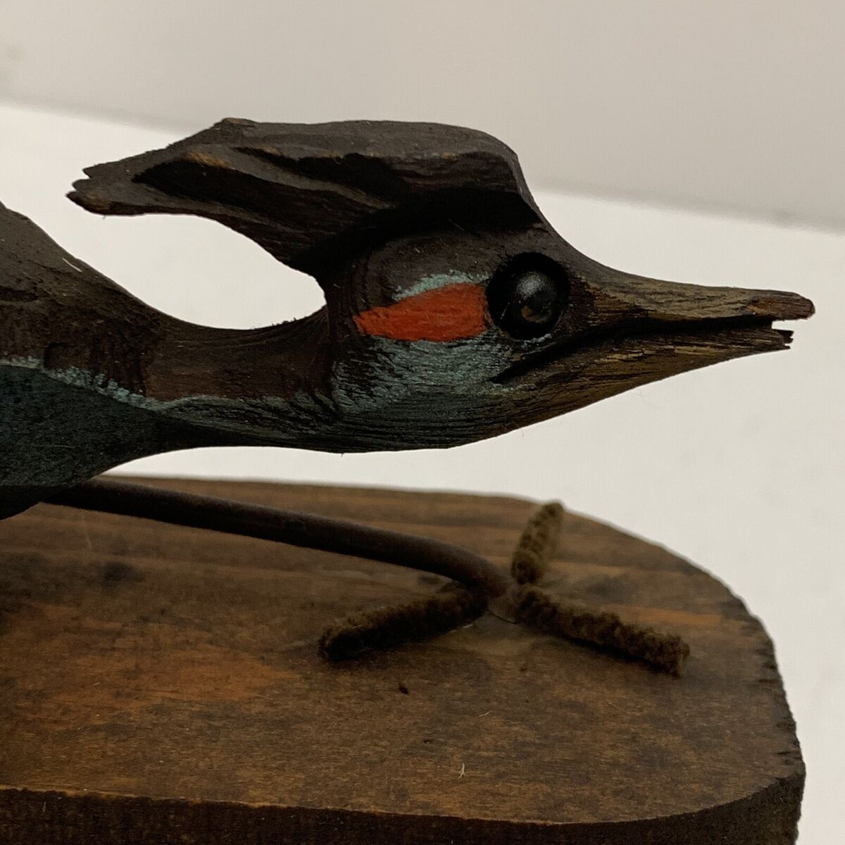 Vintage J VINCENT ROADRUNNER WOOD CARVING SCULPTURE 1960's Vintage J VINCENT ROADRUNNER WOOD CARVING SCULPTURE 1960's