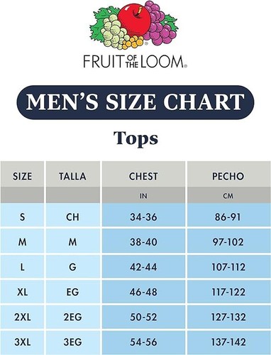Fruit of the Loom Men's Eversoft 100% Cotton Stay Tucked Crew T-Shirt Regular - Picture 75 of 95
