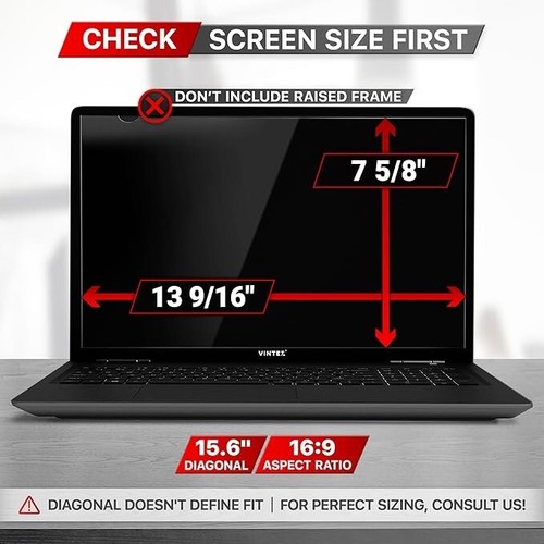 15.6 Inch Computer Privacy Screen Filter for 16:9 Widescreen Computer Monitor - Picture 3 of 6