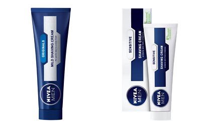 Nivea Men Mild Shaving Cream Original Mild Minerals Vitamin All Skin Type 100 ml