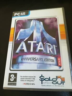 ATARI ANANNIVERSARY EDITION PC-CD 12 KLASSISCHE MÜNZOPERATIONEN UND VIELE ARCHIVINFORMATIONEN. 