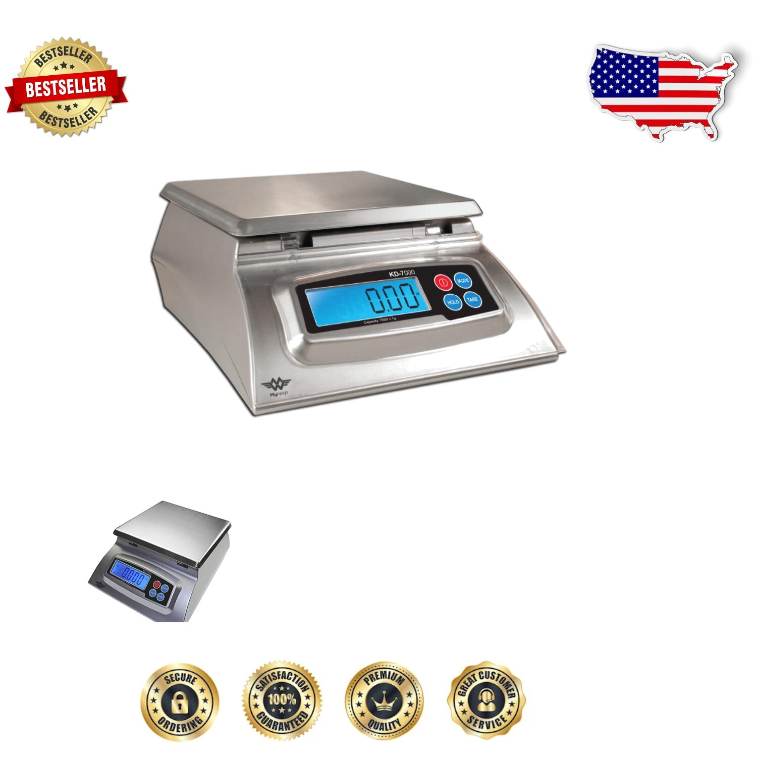 Eco-Friendly KD-7000 Digital Kitchen Scale – Durable, Accurate & Stylish Silver