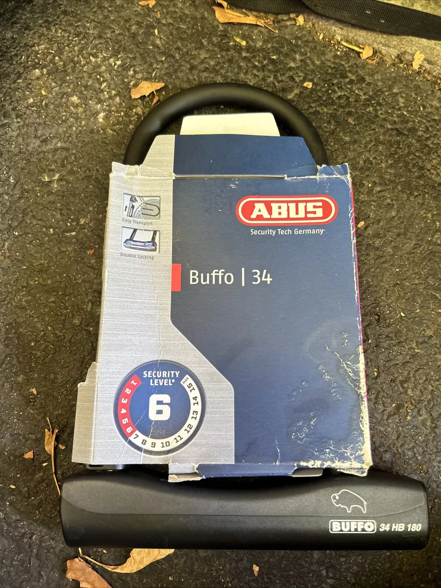 Abus Buffo 34 Keyed U Lock 12mm X 9 New In Box