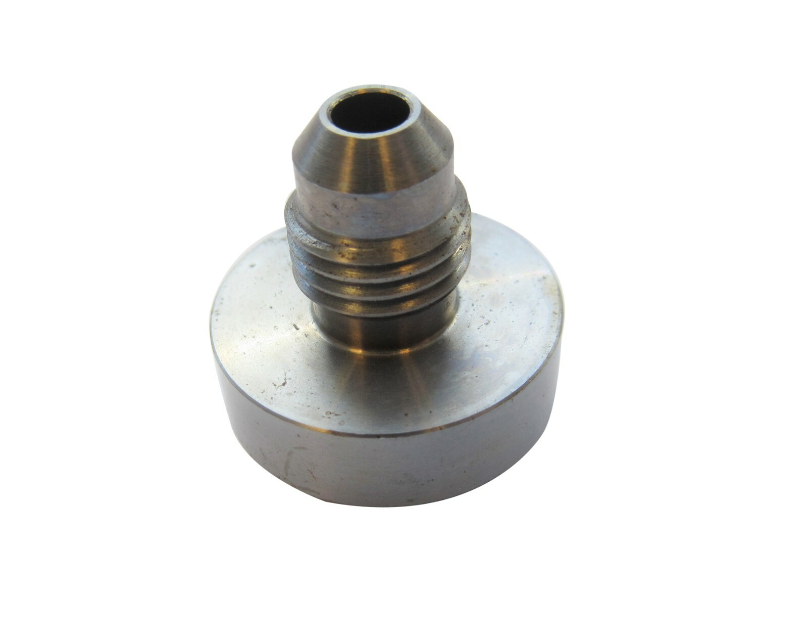 AN4 Male Steel Weld On Fitting (-4 AN, JIC, 4AN, Mild Steel) Round Base