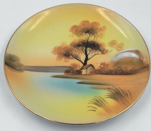 Vintage Noritake China Tree In The Meadow 5.5" Round Handled Lemon Server Dish - Picture 2 of 4